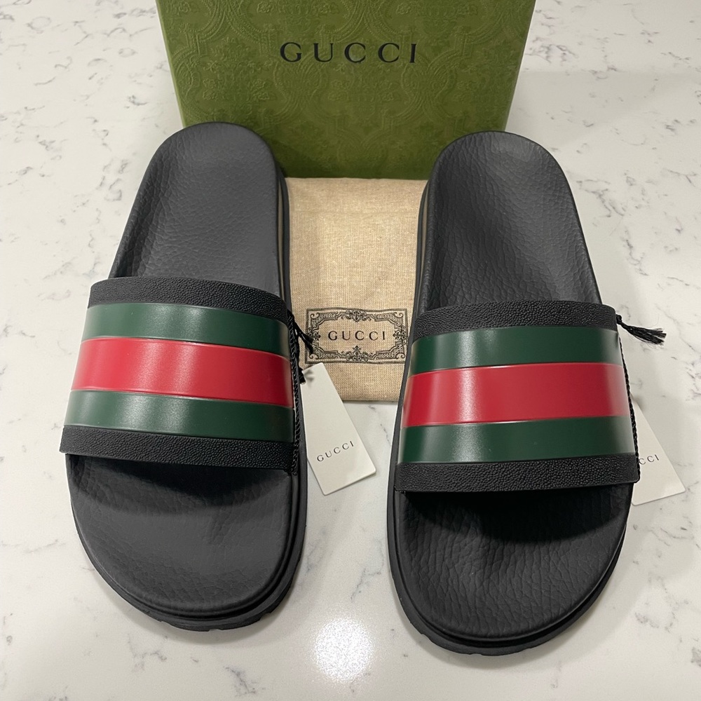 Gucci Web Slide Sandals